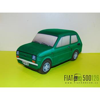 Plyšový Fiat 126 - zelený